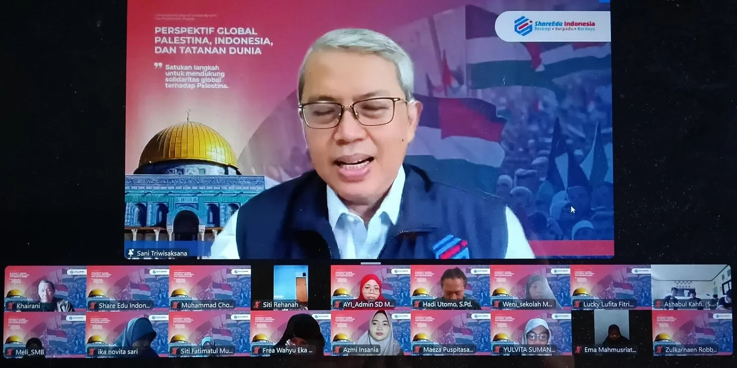 Webinar Share Edu Indonesia Peringati Hari Solidaritas Palestina, Tegaskan Komitmen untuk Kemanusiaan dan Pendidikan